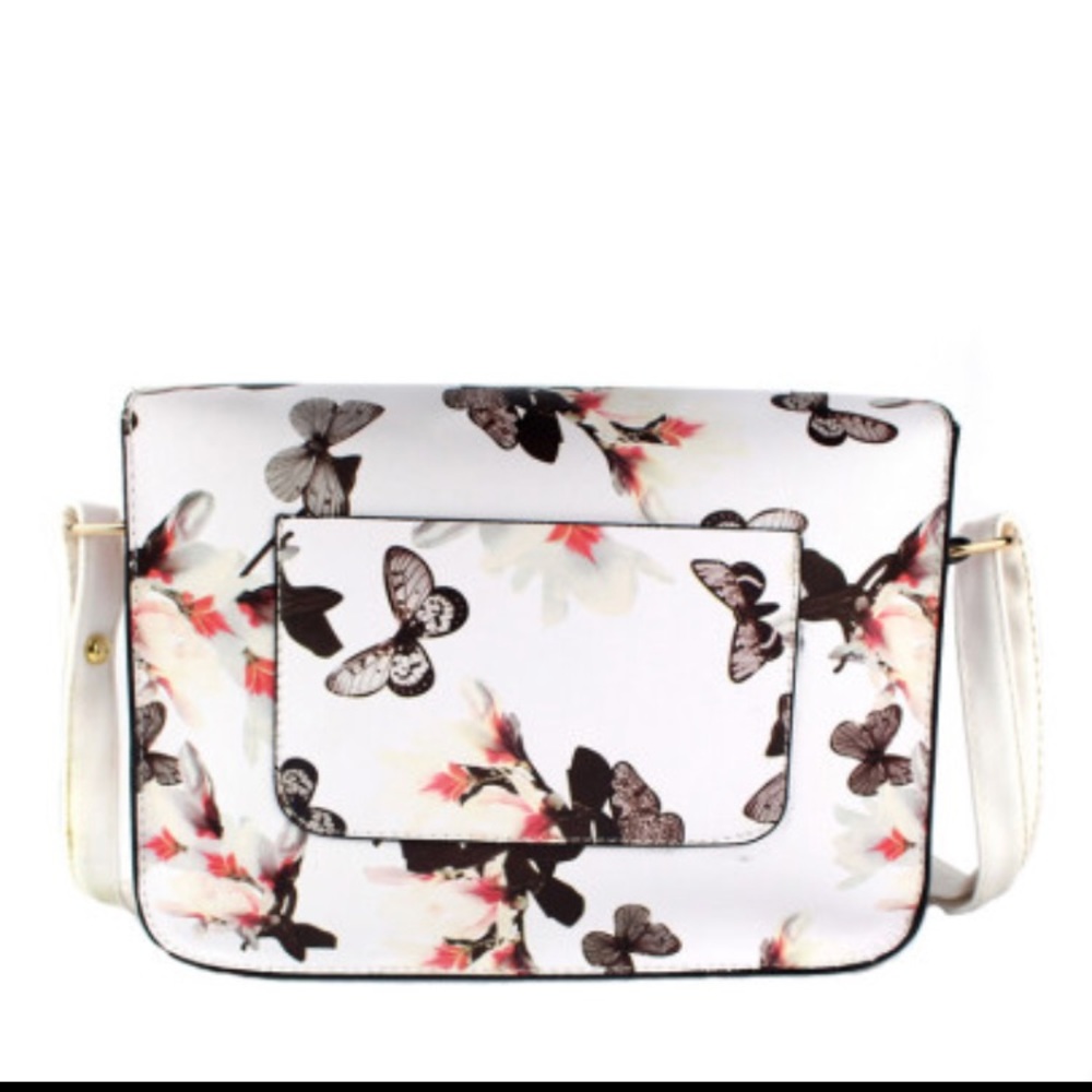 Floral/Butterfly printed crossbody bag - Picture 4 of 4